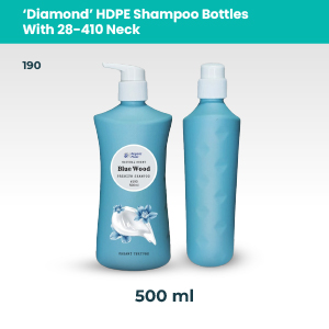 Diamond HDPE Shampoo Bottle 550ml