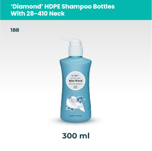 diamond shape bottle HDPE 340ml