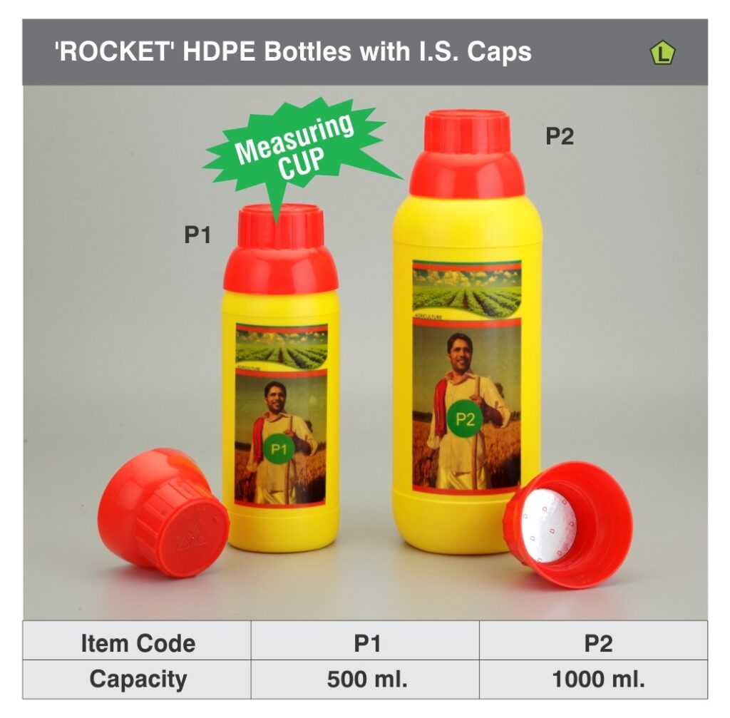 Rocket HDPE Bottles & I.S. caps
Regent plast